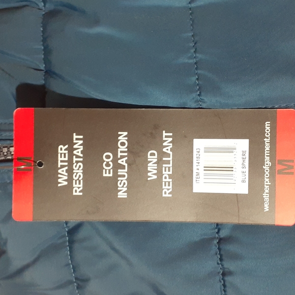NWT Weatherproof Ultra Luxe Puffer Jacket - Med., Large, XL - Blue Sphere - Picture 3 of 7